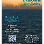 BassOasis Sportfishing single fold brochure - Outside